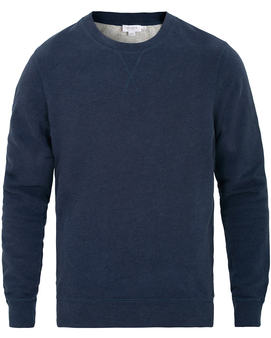 Mies | Puserot | Sunspel | Loopback Sweatshirt Navy Melange