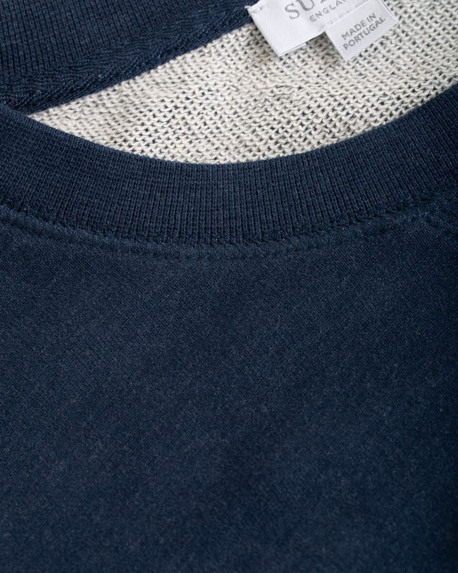 Mies | Puserot | Sunspel | Loopback Sweatshirt Navy Melange