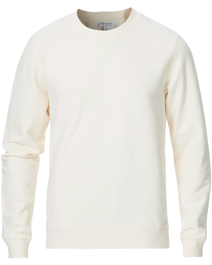 Mies | Puserot | Sunspel | Loopback Sweatshirt Archive White