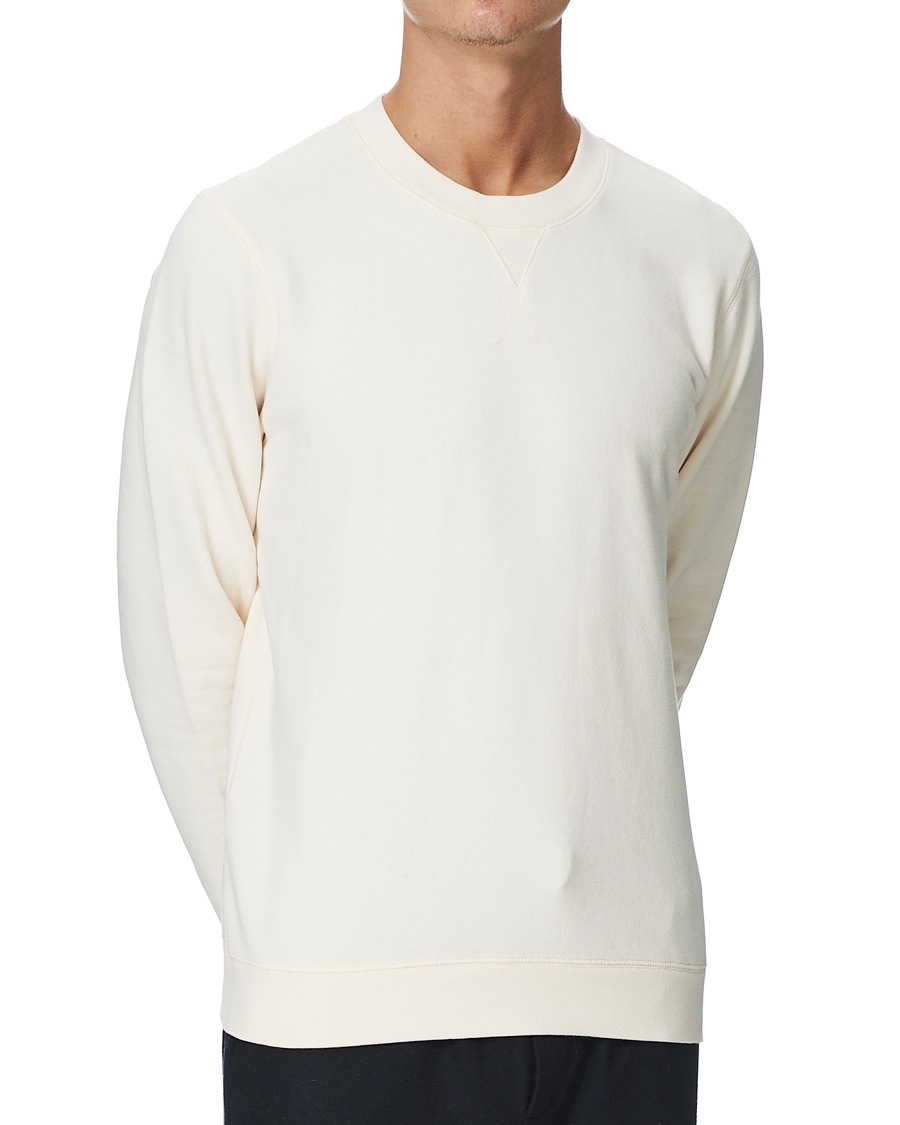 Mies | Puserot | Sunspel | Loopback Sweatshirt Archive White