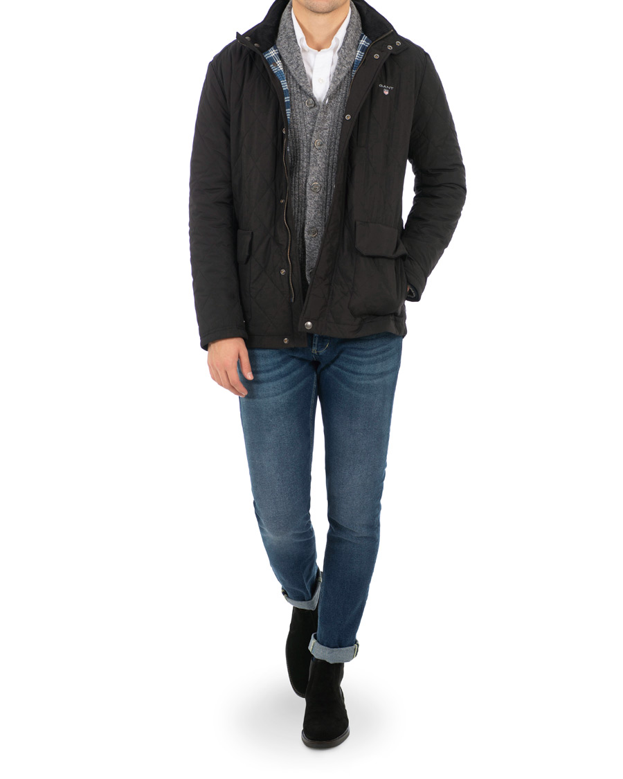 Mies | Takit | GANT | The Quilted City Jacket Black