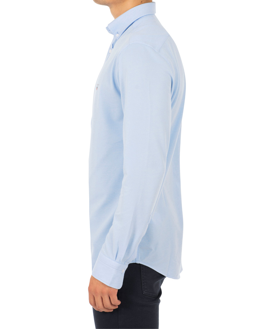 Mies | Kauluspaidat | GANT | Slim Fit Tech Prep Pique Shirt Capri Blue