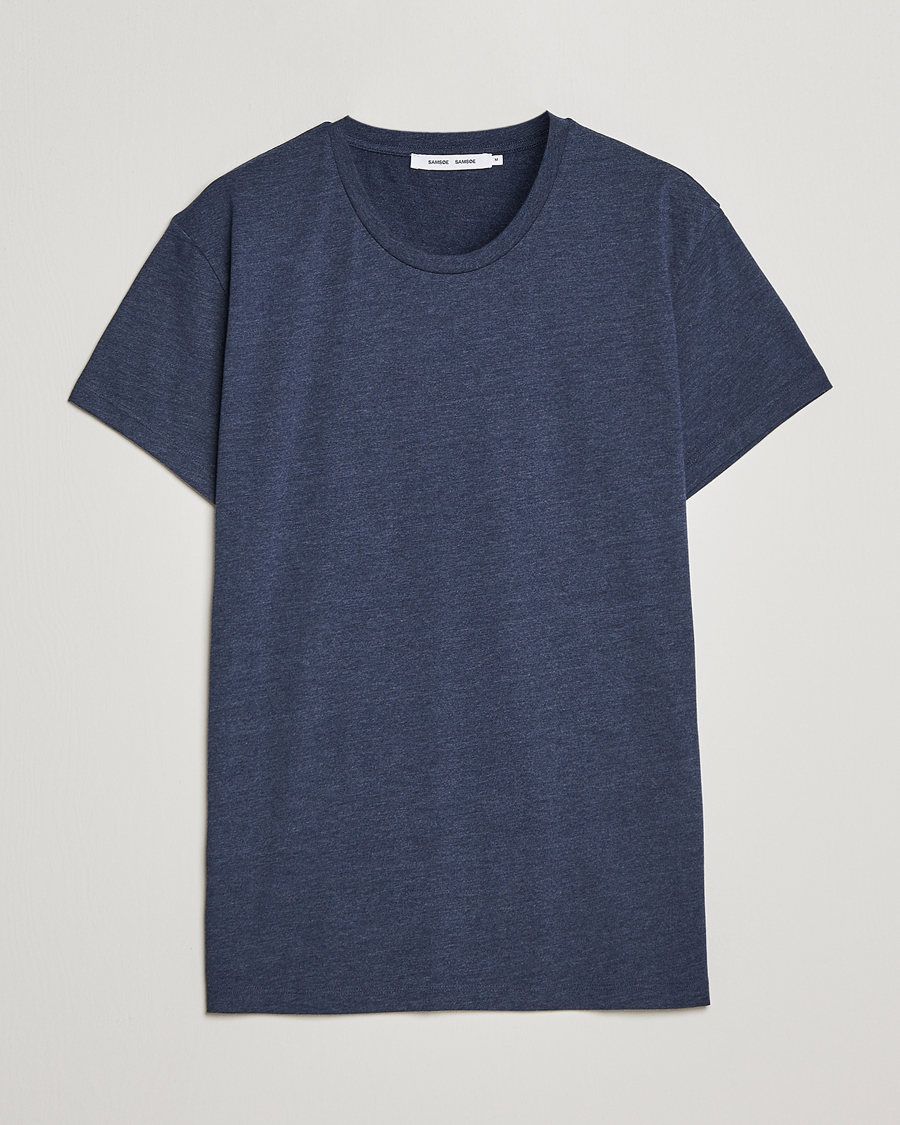 Mies | T-paidat | Samsøe Samsøe | Kronos Crew Neck Tee Blue Iris Melange