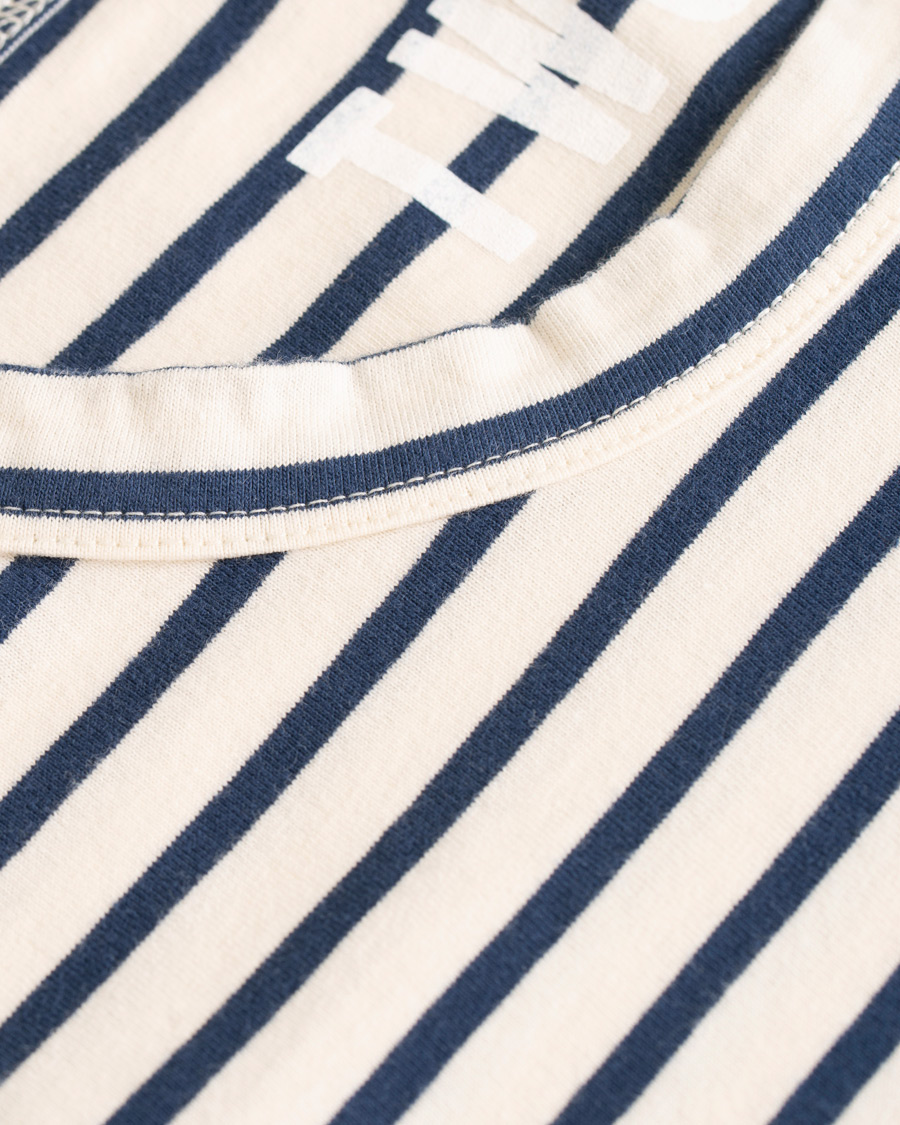 Mies | T-paidat | The Workers Club | Breton Stripe Sweater White/Navy