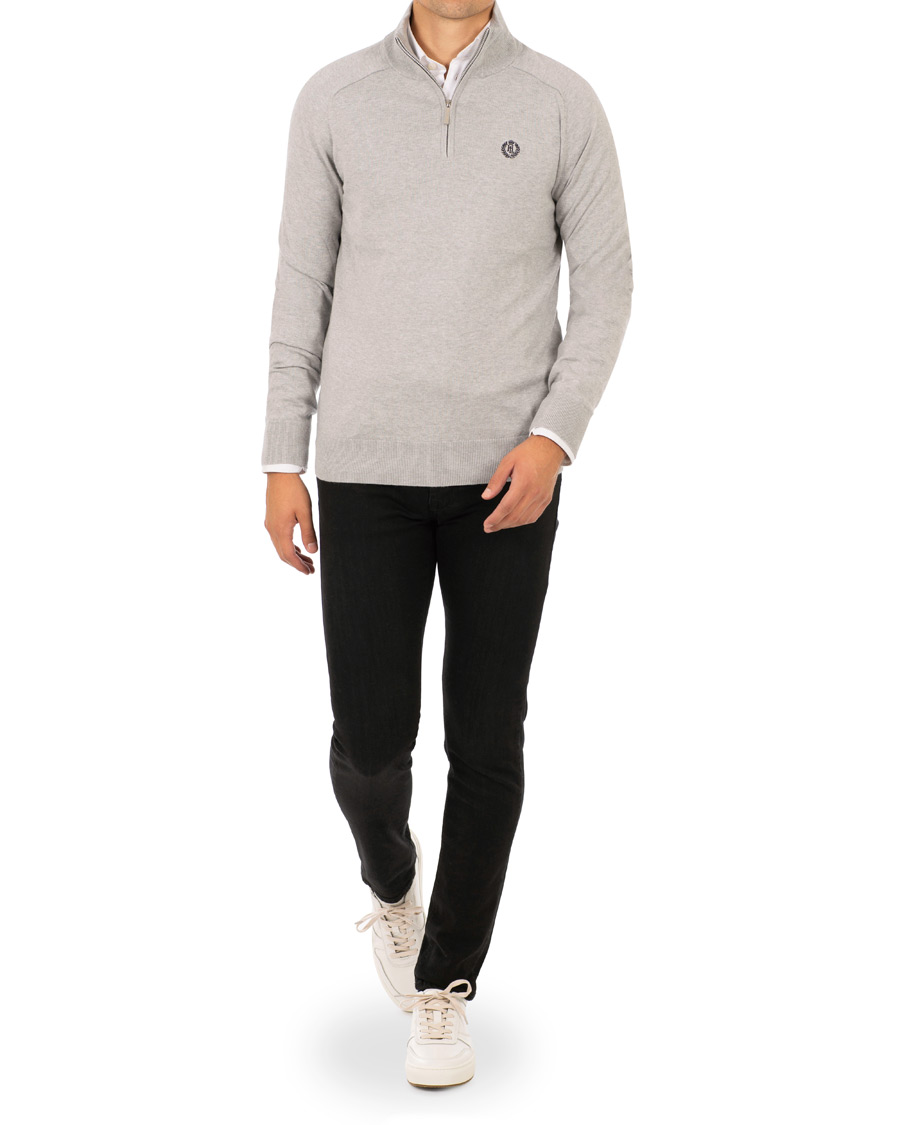 Mies | Puserot | Henri-Lloyd | Henri Lloyd Miller Regular Half Zip Grey Marl