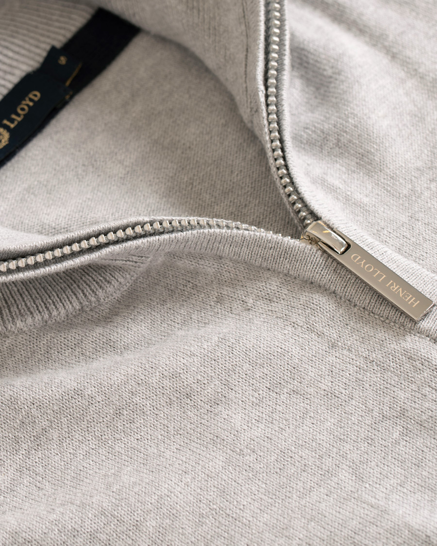 Mies | Puserot | Henri-Lloyd | Henri Lloyd Miller Regular Half Zip Grey Marl