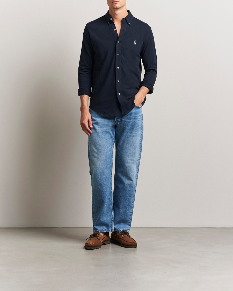 Mies | Kauluspaidat | Polo Ralph Lauren | Featherweight Mesh Shirt Aviator Navy