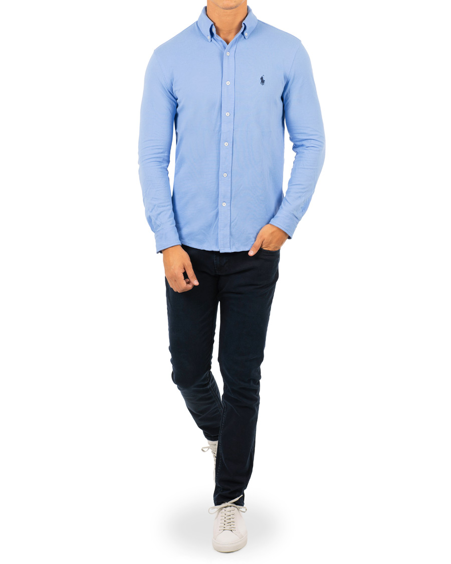 Mies | Kauluspaidat | Polo Ralph Lauren | Slim Fit Featherweight Shirt Cabana Blue