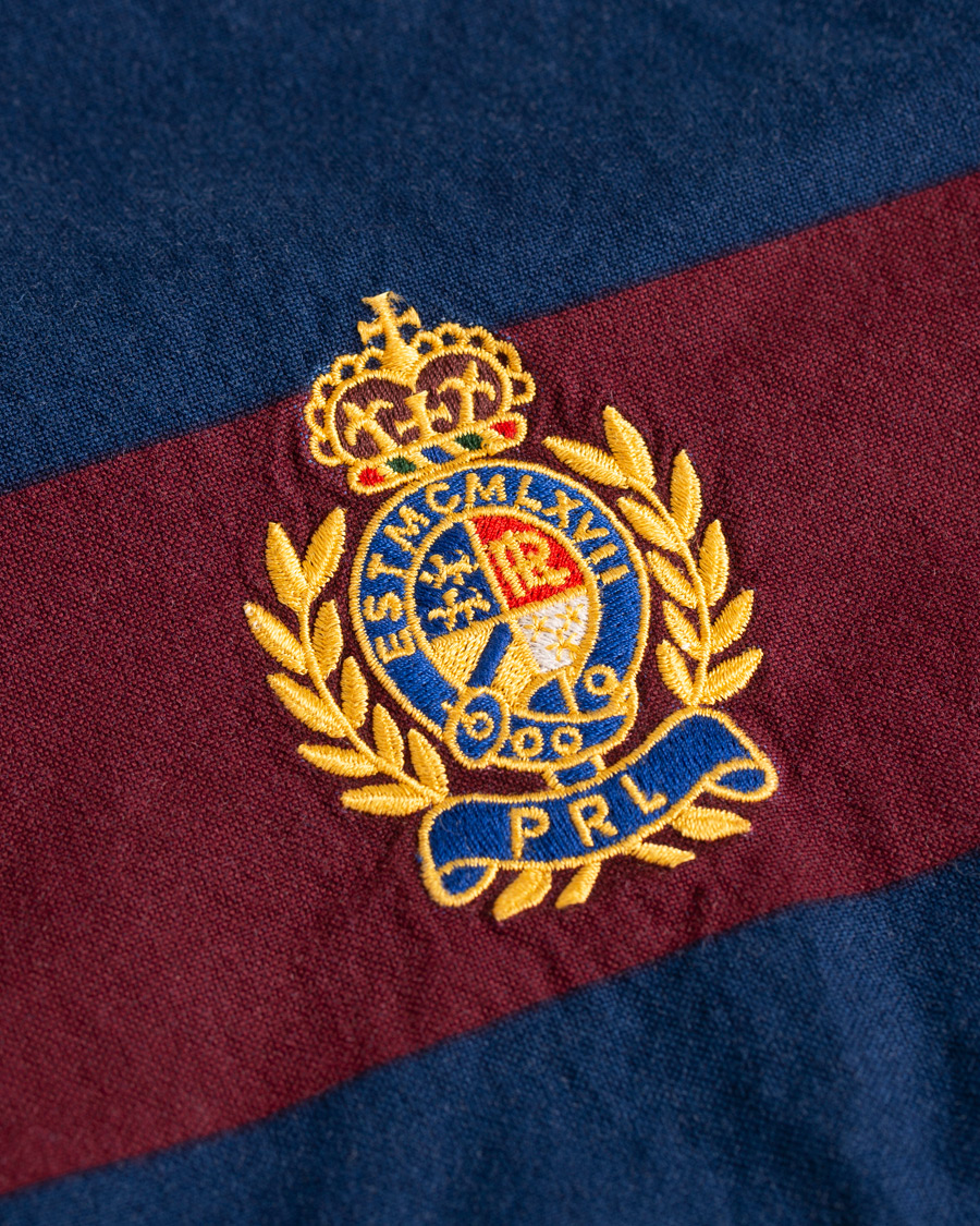 Mies | Kauluspaidat | Polo Ralph Lauren | Core Fit Barstripe Shirt Burgundy/Blue