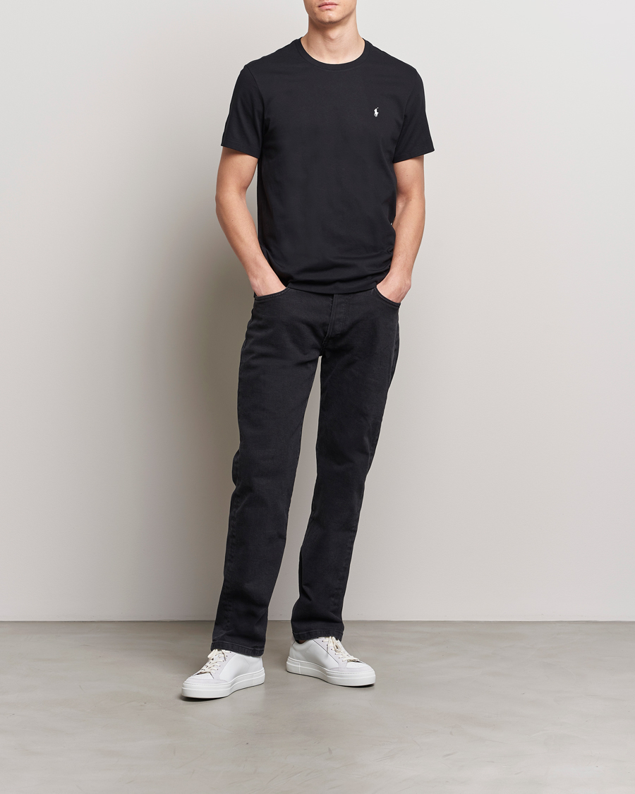 Mies | T-paidat | Polo Ralph Lauren | Liquid Cotton Crew Neck T-Shirt Black