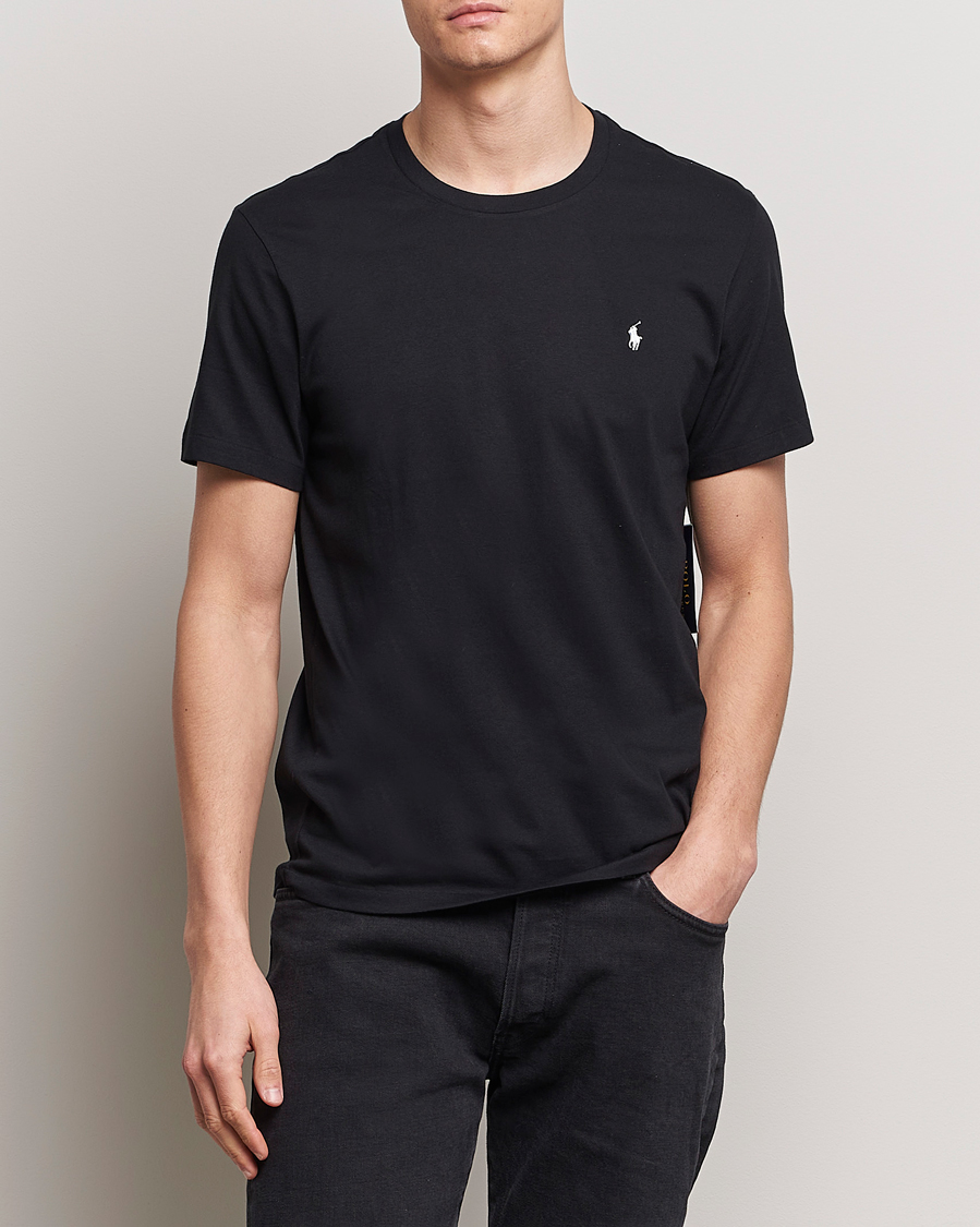 Mies | T-paidat | Polo Ralph Lauren | Liquid Cotton Crew Neck T-Shirt Black