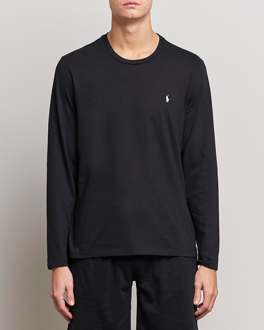 Mies | Pitkähihaiset t-paidat | Polo Ralph Lauren | Liquid Cotton Long Sleeve Crew Neck Tee Black