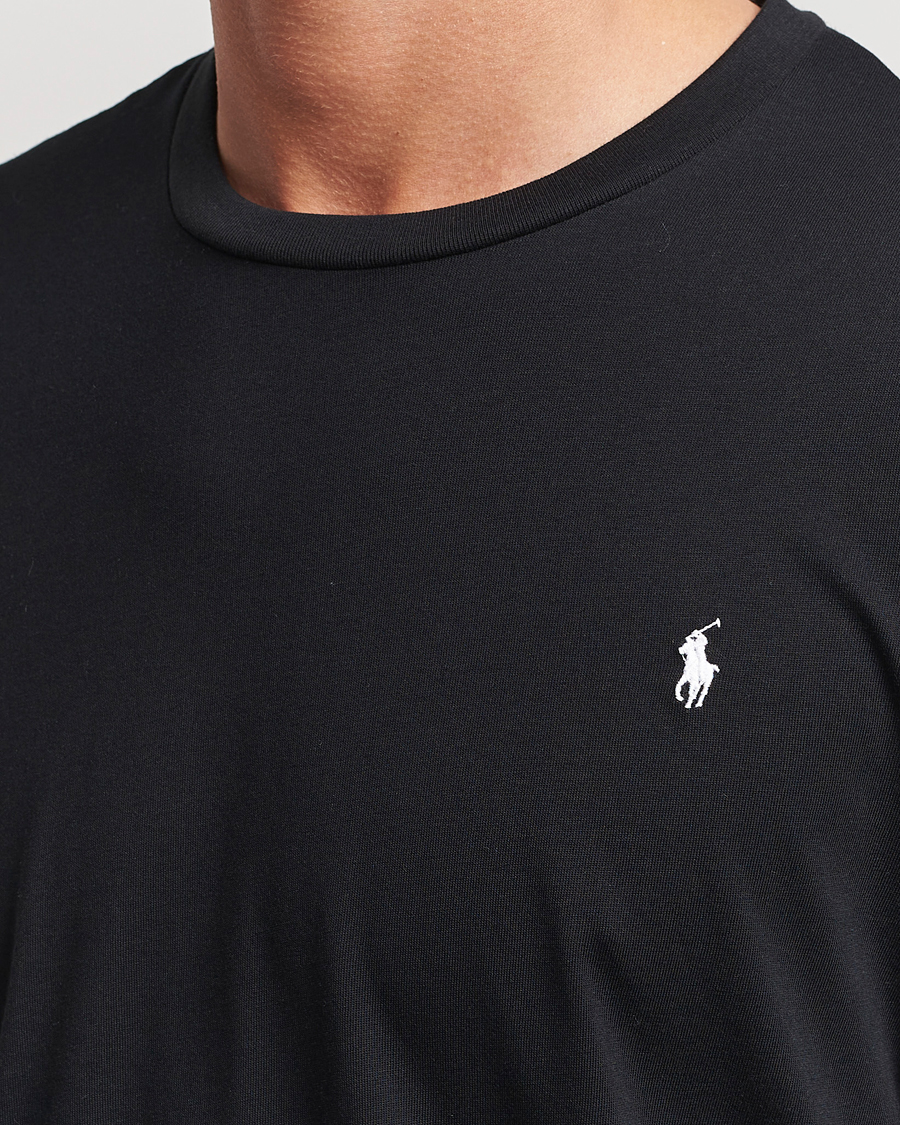 Mies | T-paidat | Polo Ralph Lauren | Liquid Cotton Long Sleeve Crew Neck T-Shirt Black
