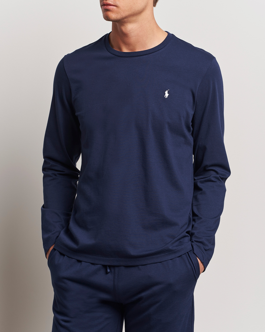 Mies | T-paidat | Polo Ralph Lauren | Liquid Cotton Long Sleeve Crew Neck T-Shirt Cruise Navy