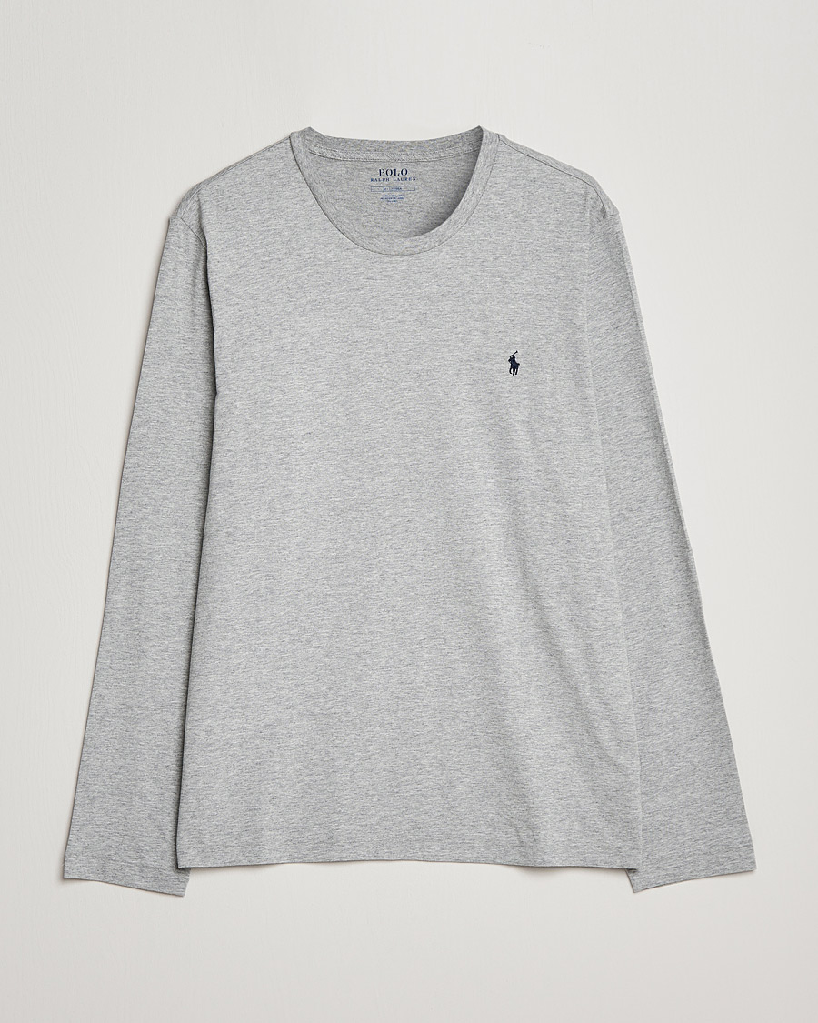 Mies | T-paidat | Polo Ralph Lauren | Liquid Cotton Long Sleeve Crew Neck Tee Andover Heather