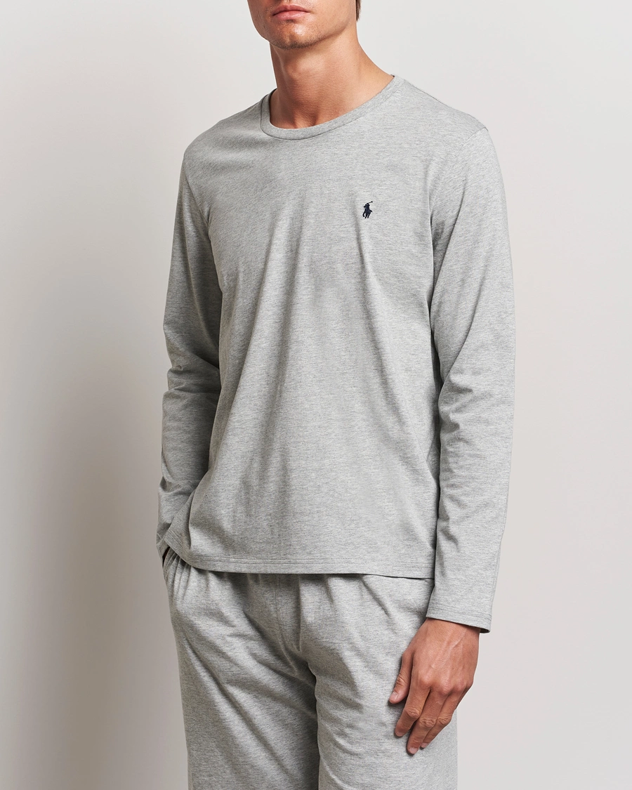 Mies | T-paidat | Polo Ralph Lauren | Liquid Cotton Long Sleeve Crew Neck Tee Andover Heather