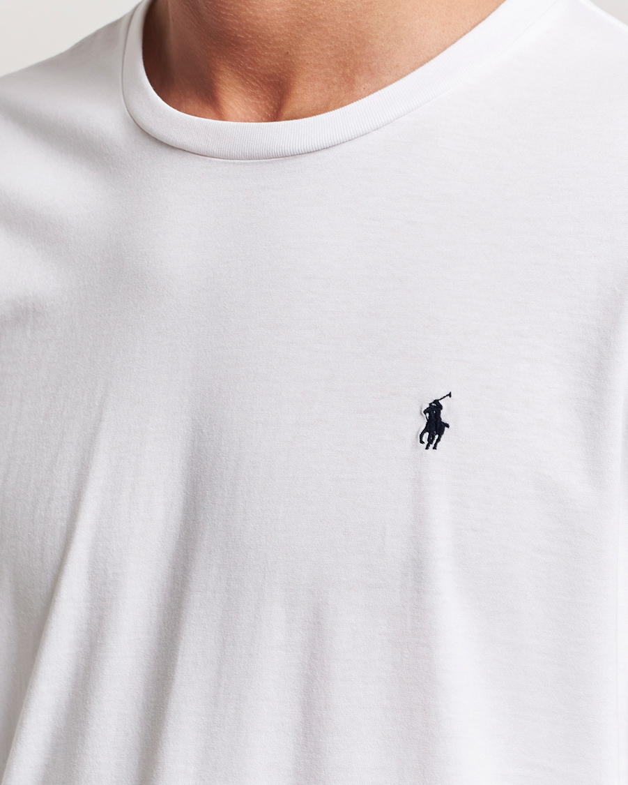 Mies | T-paidat | Polo Ralph Lauren | Liquid Cotton Long Sleeve Crew Neck Tee White