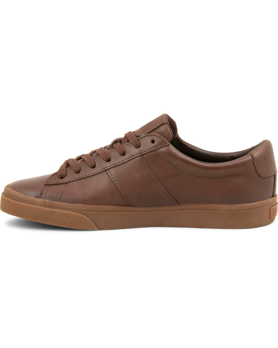 Mies | Polo Ralph Lauren Sayer Leather Sneaker Dark Brown | Polo Ralph Lauren | Sayer Leather Sneaker Dark Brown