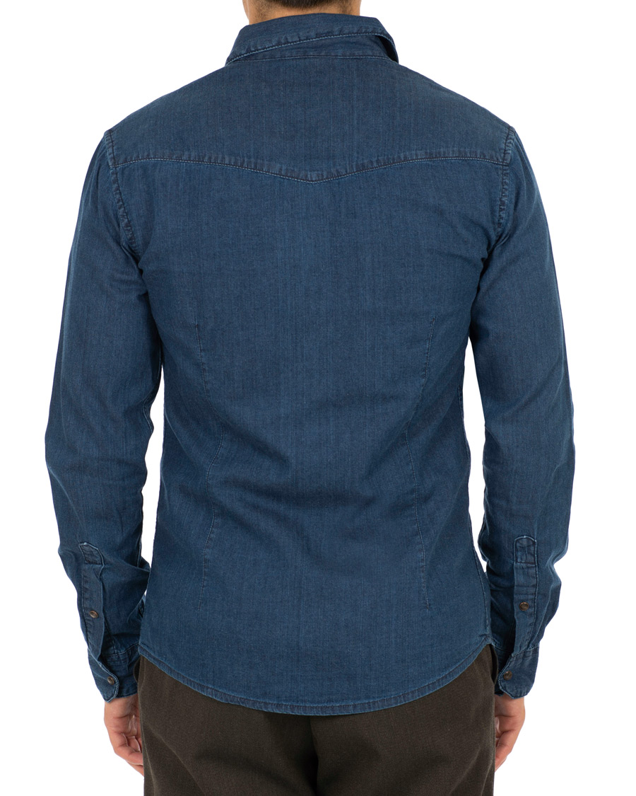 Mies | Kauluspaidat | Emporio Armani | Denim Western Shirt Dark Wash
