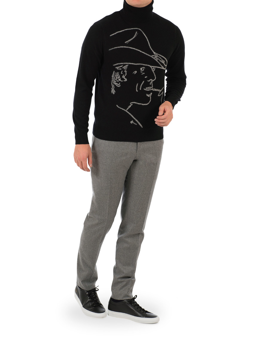 Mies | Puserot | Ralph Lauren Purple Label | Handknit Cashmere Ralph Rollneck Classic Black