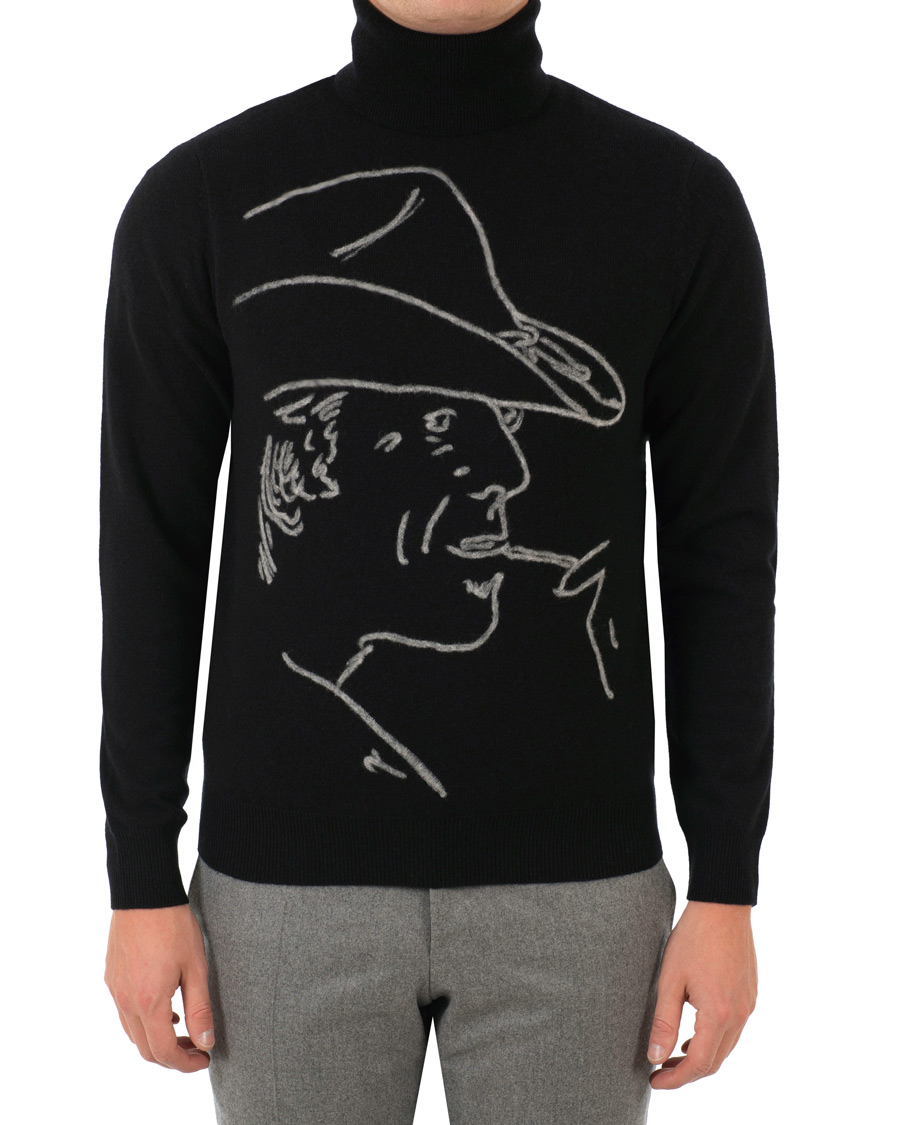 Mies | Puserot | Ralph Lauren Purple Label | Handknit Cashmere Ralph Rollneck Classic Black