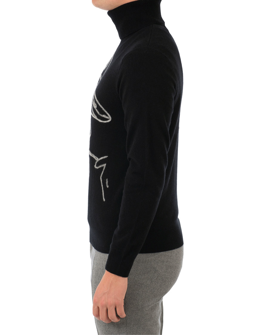 Mies | Puserot | Ralph Lauren Purple Label | Handknit Cashmere Ralph Rollneck Classic Black