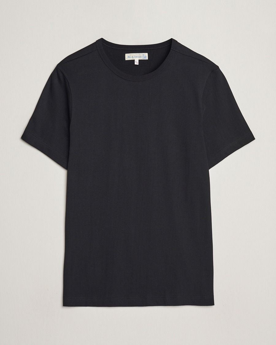 Mies | T-paidat | Merz b. Schwanen | 1950s Classic Loopwheeled T-shirt Black