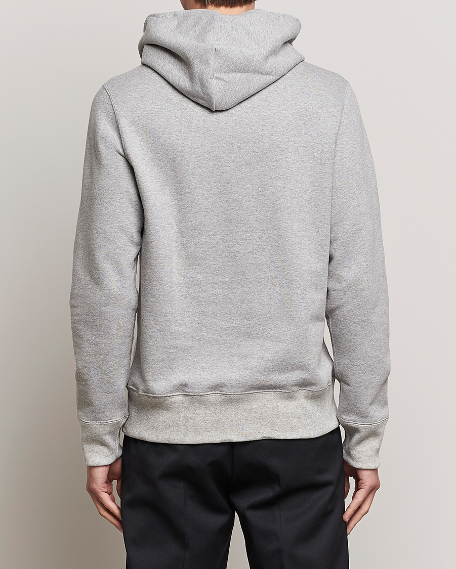 Mies | Puserot | Merz b. Schwanen | Cotton Loopwheeled Hoodie Grey Melange