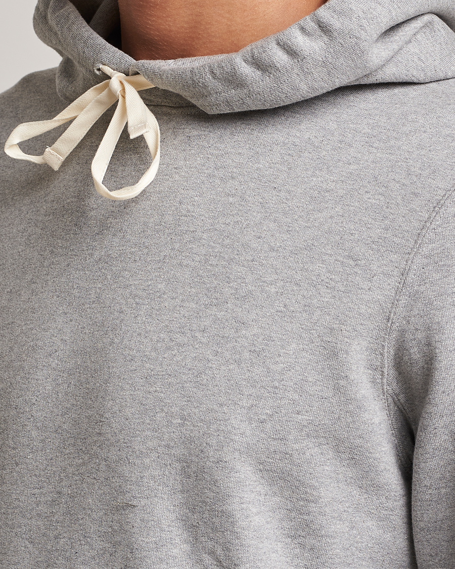 Mies | Puserot | Merz b. Schwanen | Cotton Loopwheeled Hoodie Grey Melange