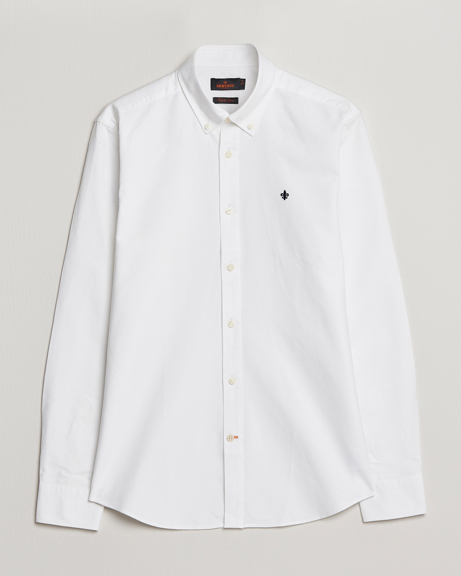 Miehet |  | Morris | Oxford Button Down Cotton Shirt White