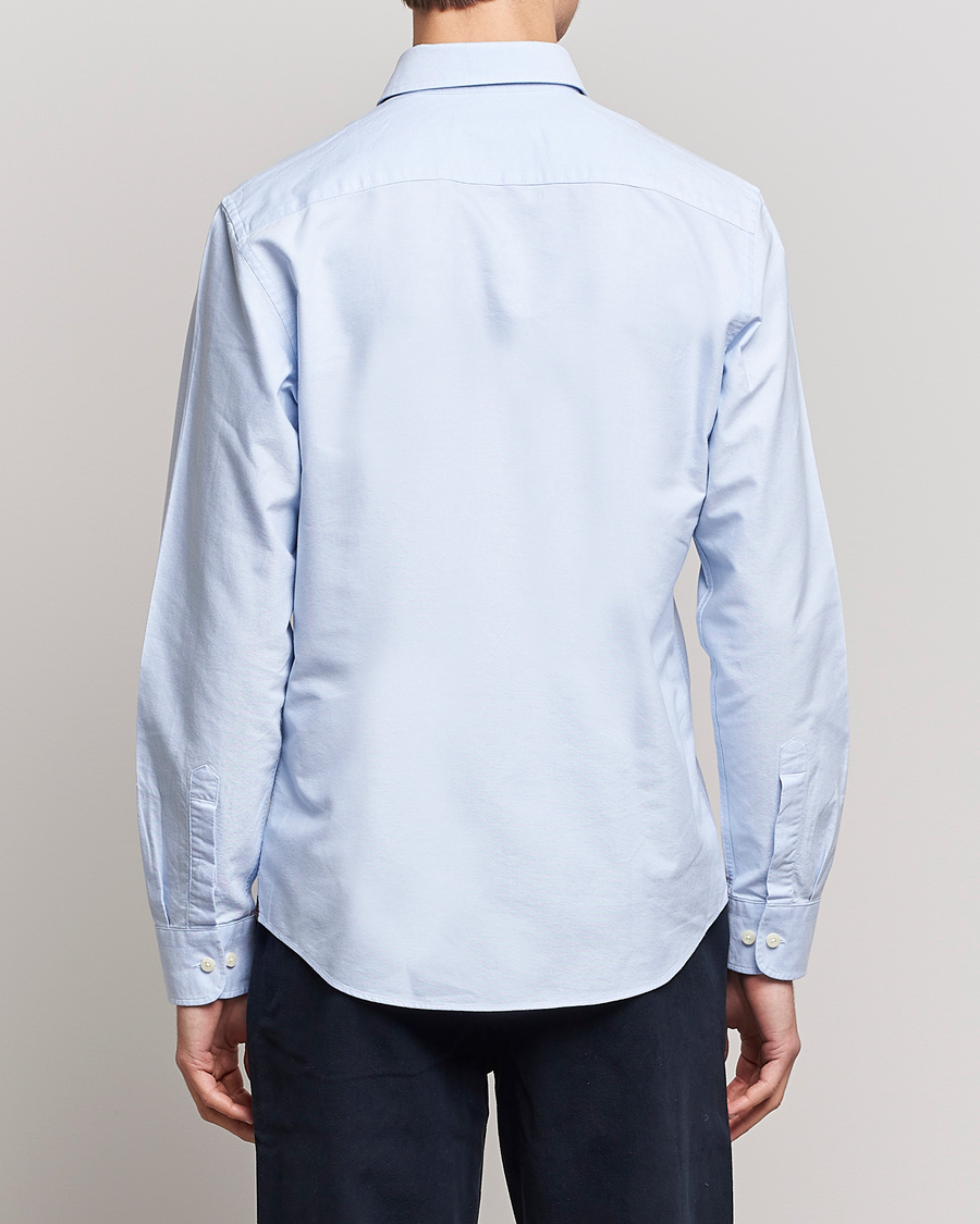 Mies | Kauluspaidat | Morris | Oxford Button Down Cotton Shirt Light Blue