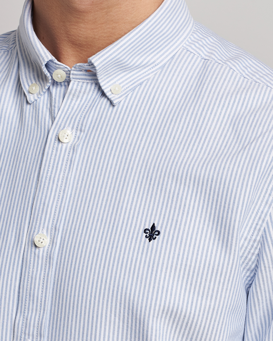 Mies | Kauluspaidat | Morris | Douglas Striped Oxford Light Blue