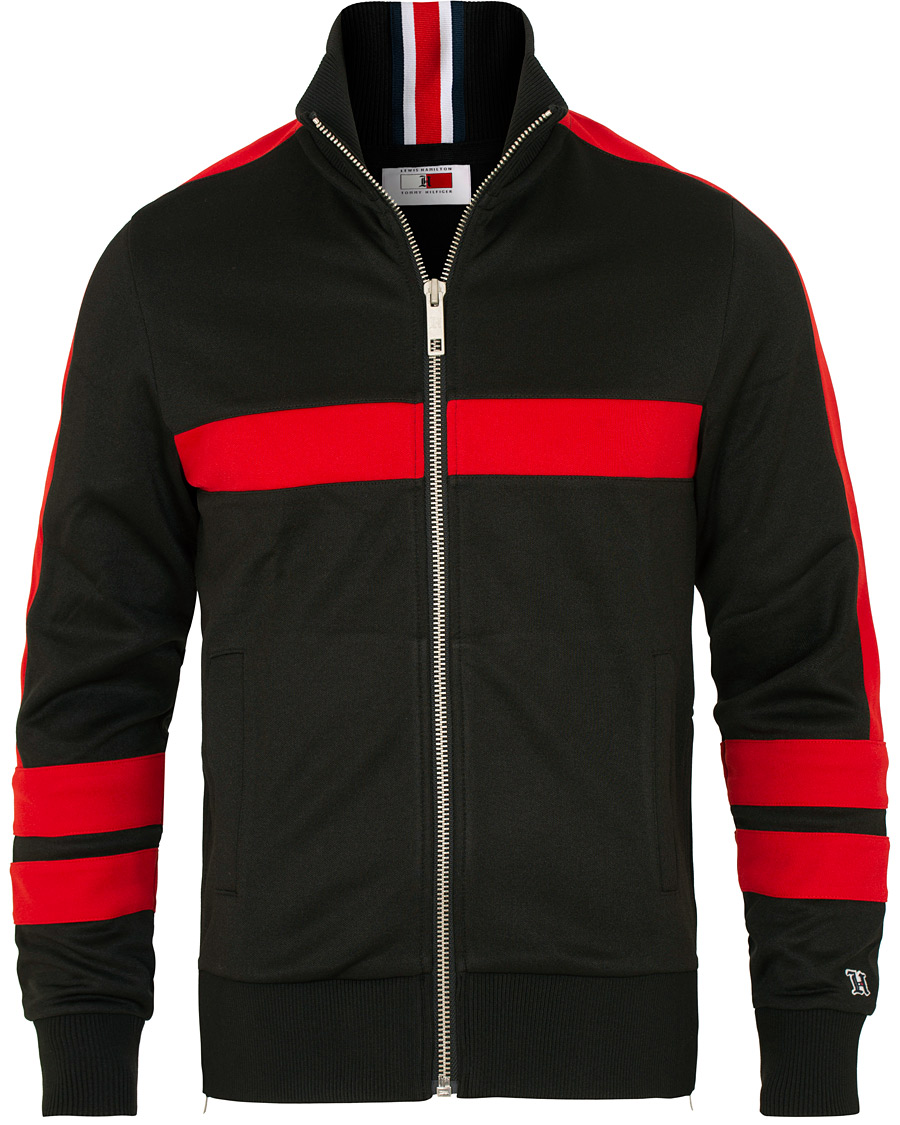 Mies | Puserot | Tommy Hilfiger | Lewis Hamilton Logo Track Jacket Jet Black