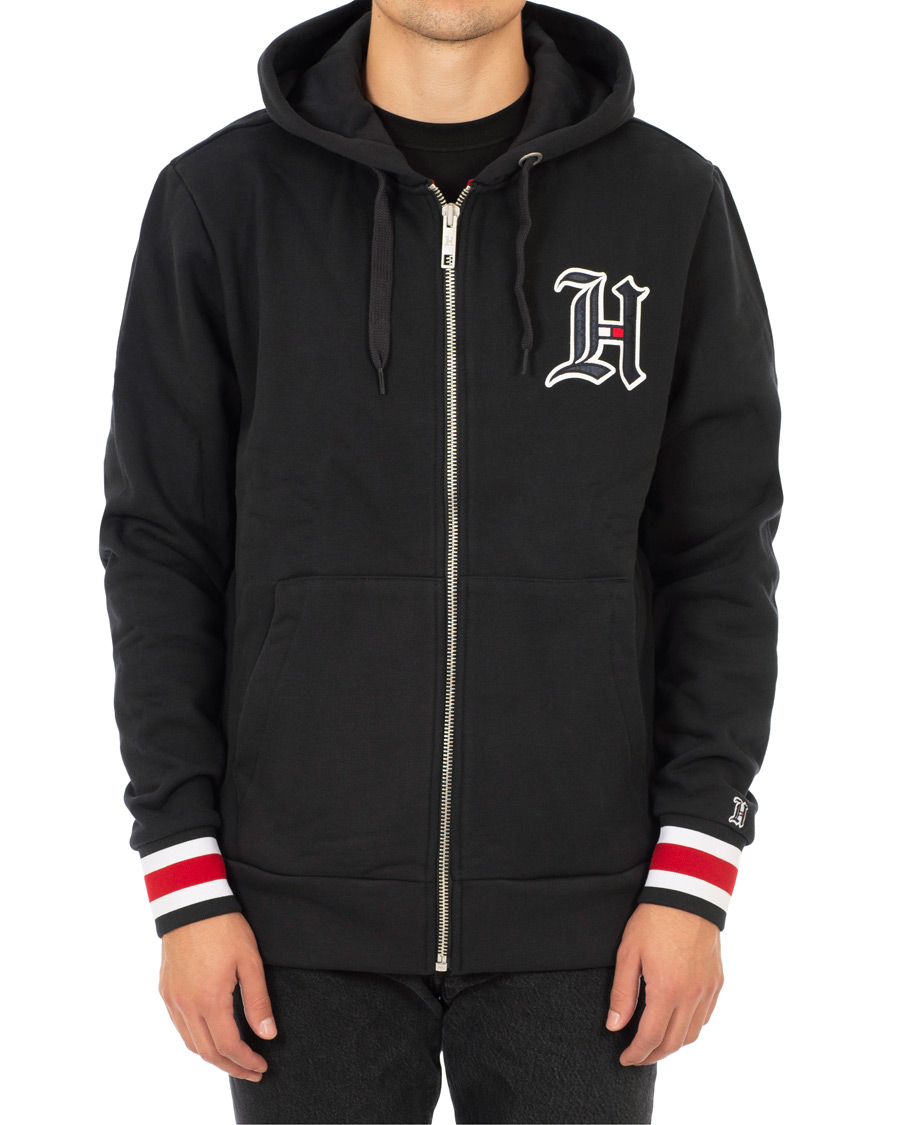 Mies | Puserot | Tommy Hilfiger | Lewis Hamilton Logo Zip Hoodie Jet Black