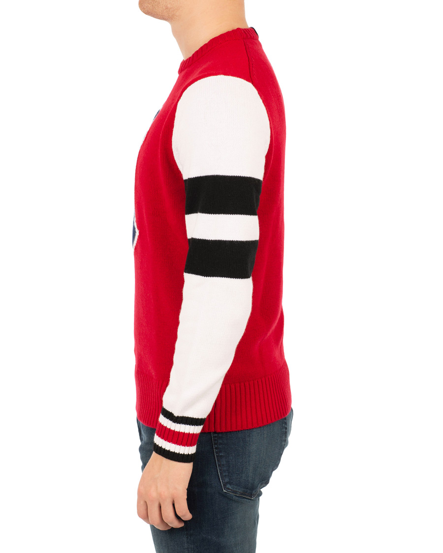 Mies | Puserot | Tommy Hilfiger | Lewis Hamilton Varsity Sweater Barbados Cherry