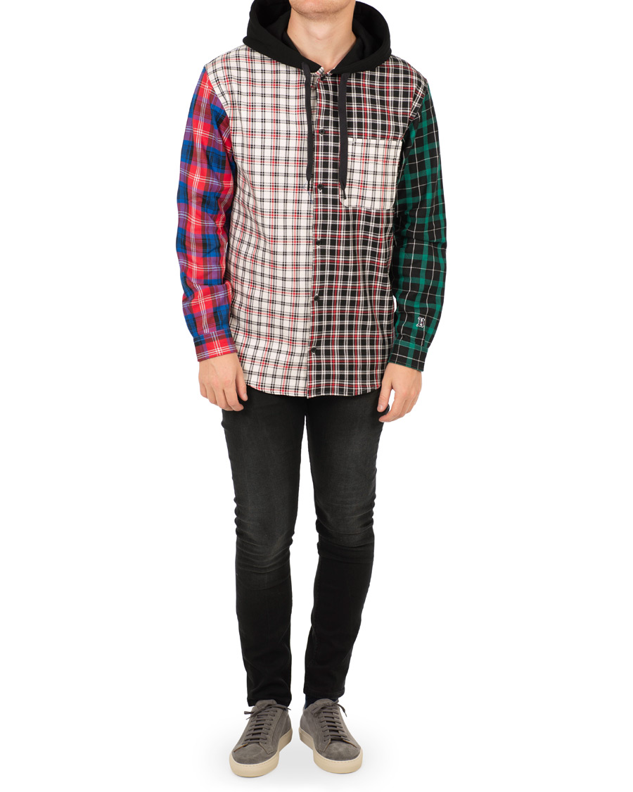 Mies | Puserot | Tommy Hilfiger | Lewis Hamilton Plaid Hoodie Shirt Barbados Cherry