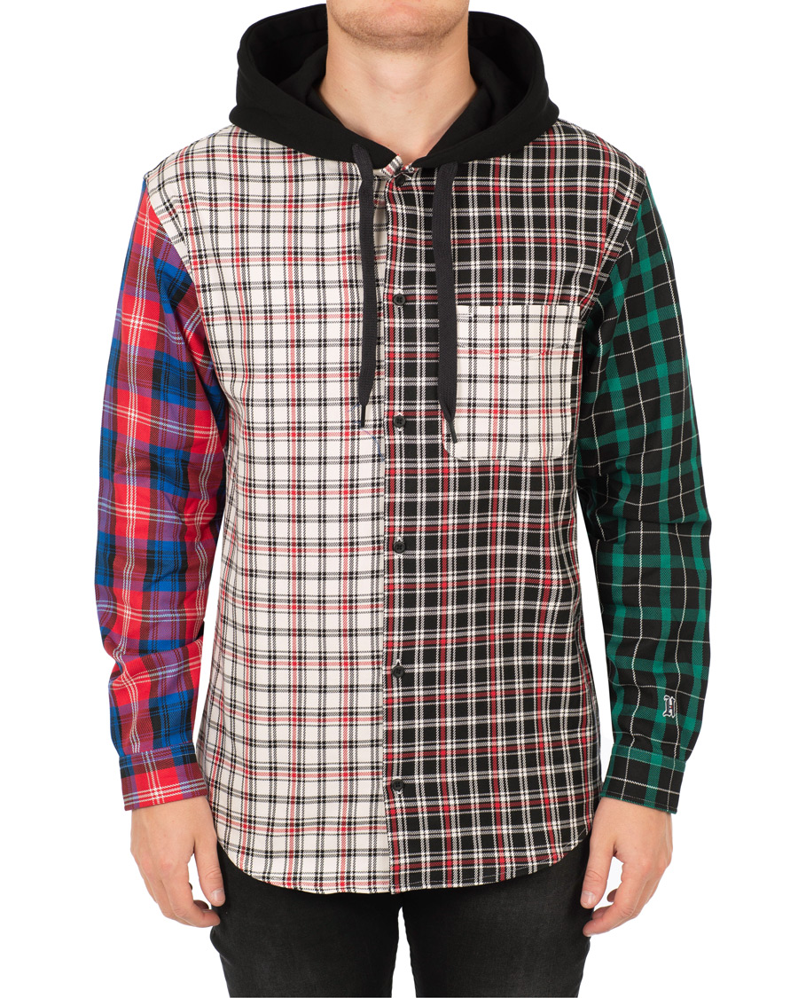 Mies | Puserot | Tommy Hilfiger | Lewis Hamilton Plaid Hoodie Shirt Barbados Cherry