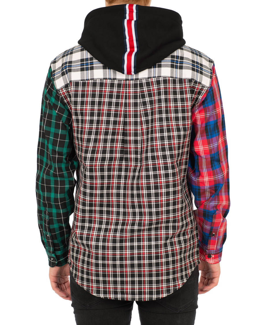 Mies | Puserot | Tommy Hilfiger | Lewis Hamilton Plaid Hoodie Shirt Barbados Cherry