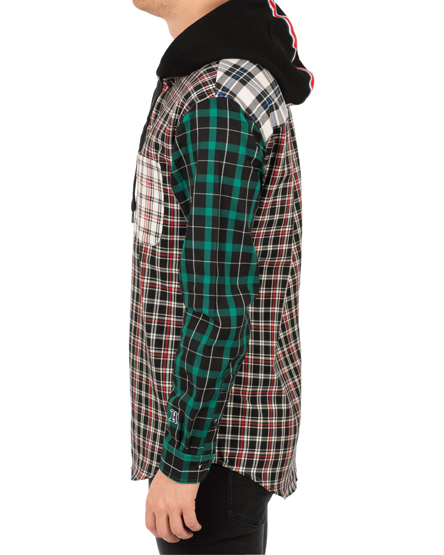 Mies | Puserot | Tommy Hilfiger | Lewis Hamilton Plaid Hoodie Shirt Barbados Cherry