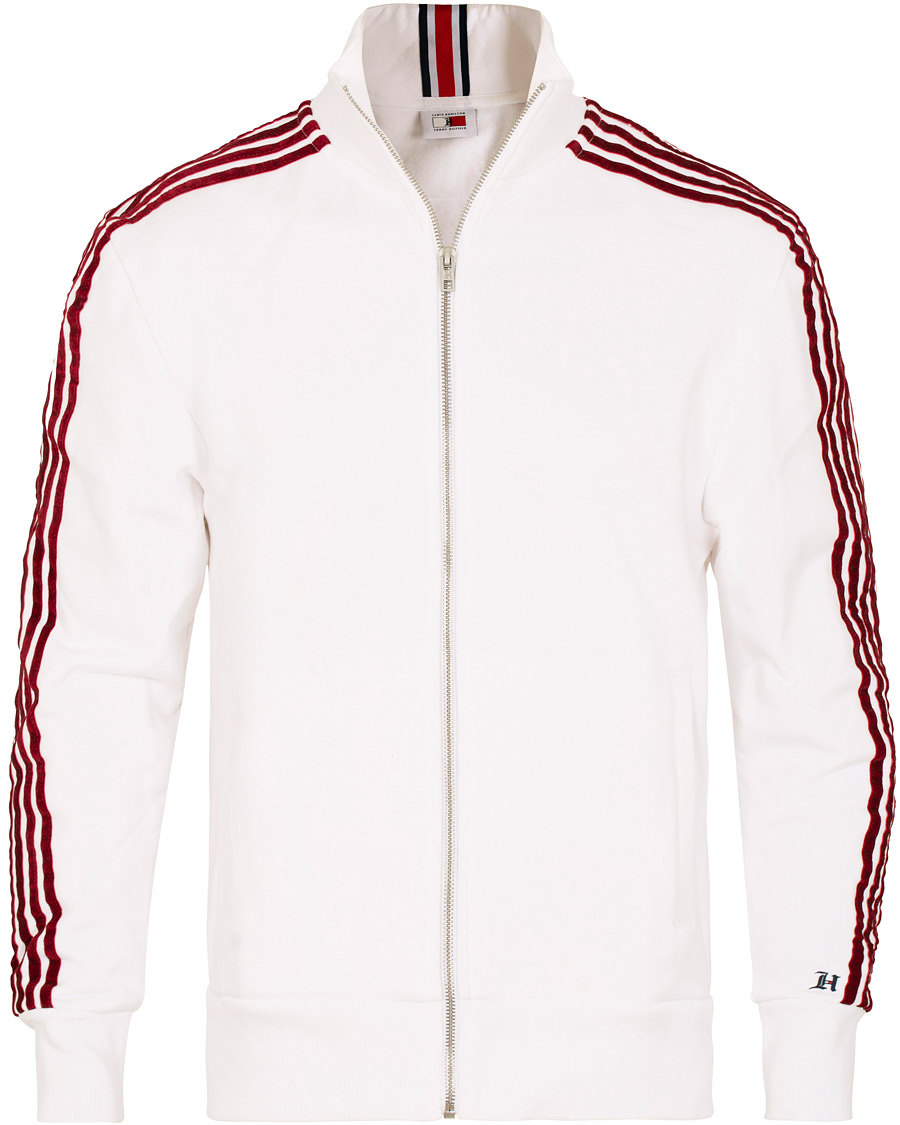 Mies | Puserot | Tommy Hilfiger | Lewis Hamilton Striped Track Jacket Bright White
