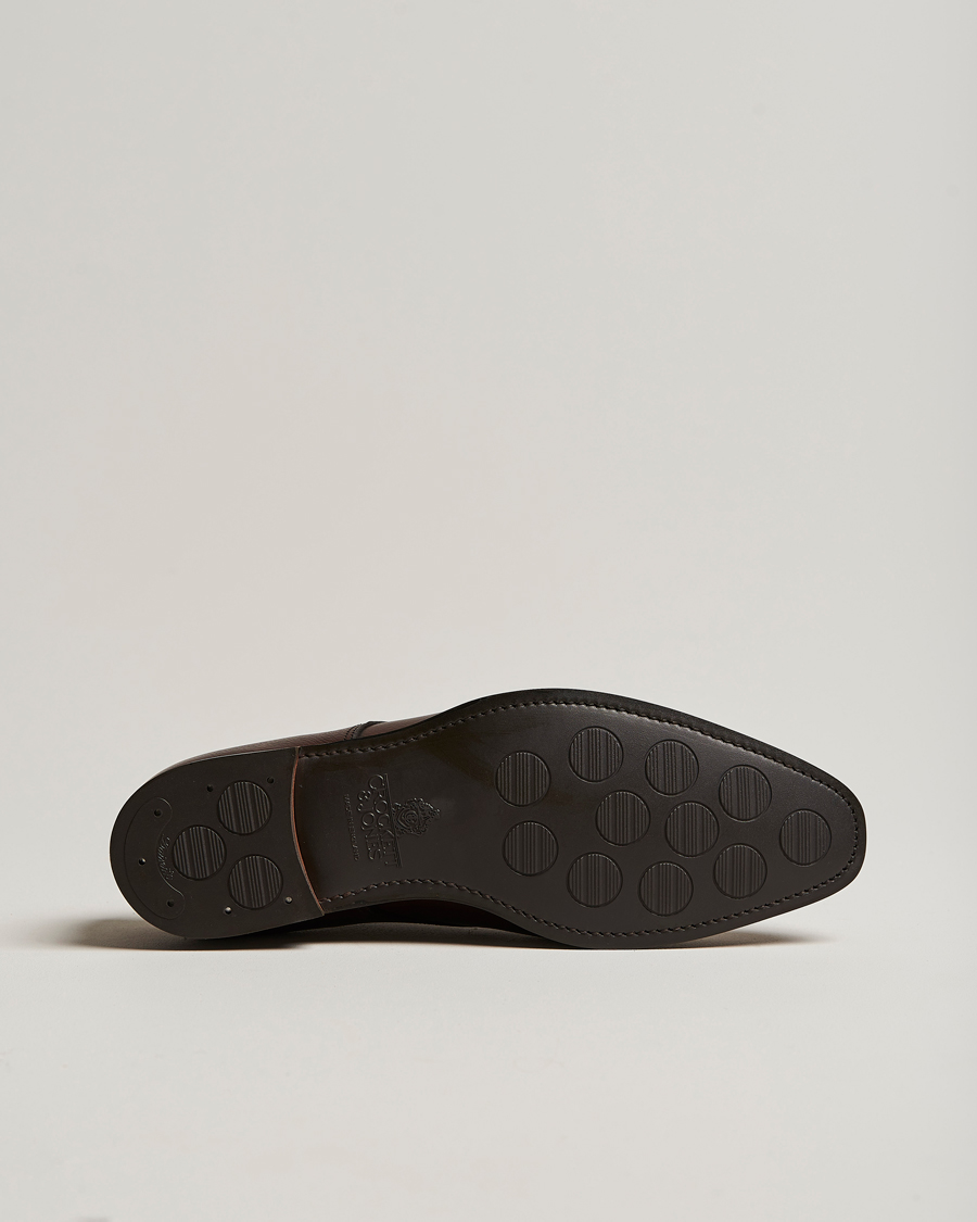 Mies | Solkikengät | Crockett & Jones | Lowndes Monkstrap City Sole Dark Brown Calf