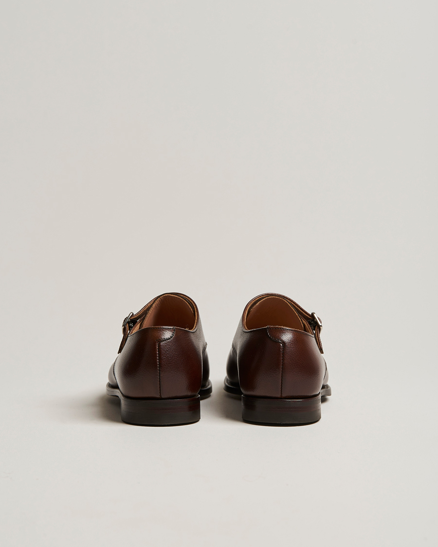 Mies | Solkikengät | Crockett & Jones | Lowndes Monkstrap City Sole Dark Brown Calf
