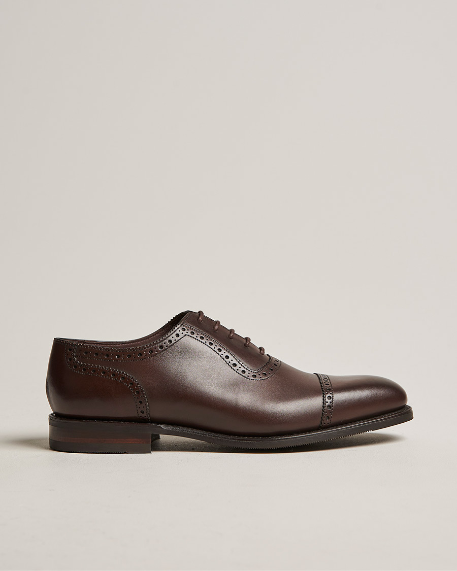Mies | Brogue-kengät | Loake 1880 | Fleet Brogue Shadow Sole Dark Brown Calf