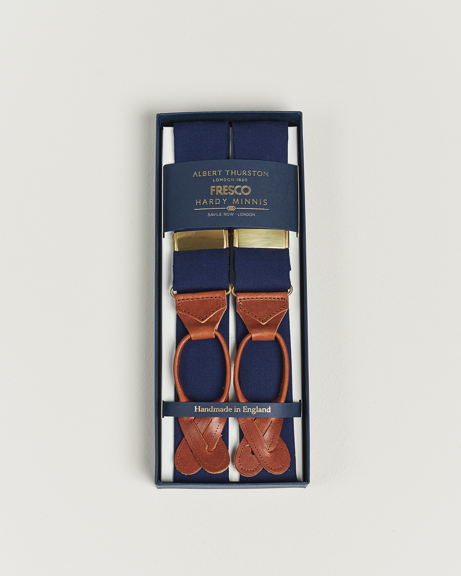 Mies | Albert Thurston Fresco Braces 38mm Royal Blue | Albert Thurston | Fresco Braces 38mm Royal Blue
