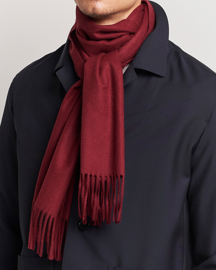 Mies | Asusteet | Piacenza Cashmere | Cashmere Scarf Burgundy