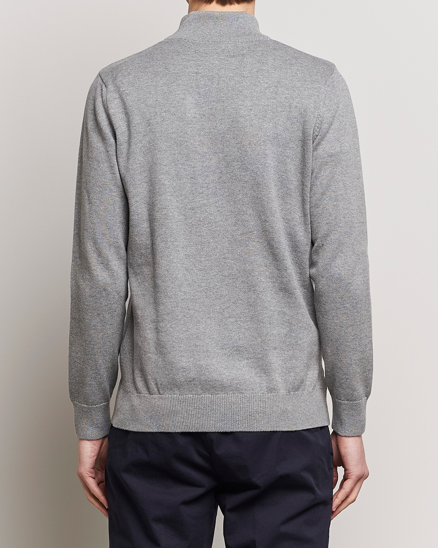 Mies | Puserot | Barbour Lifestyle | Cotton Half Zip Grey Marl