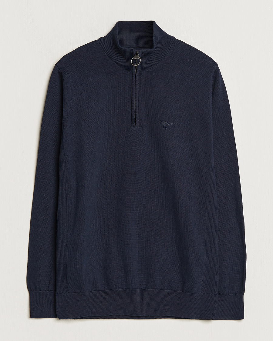 Mies | Puserot | Barbour Lifestyle | Cotton Half Zip Navy