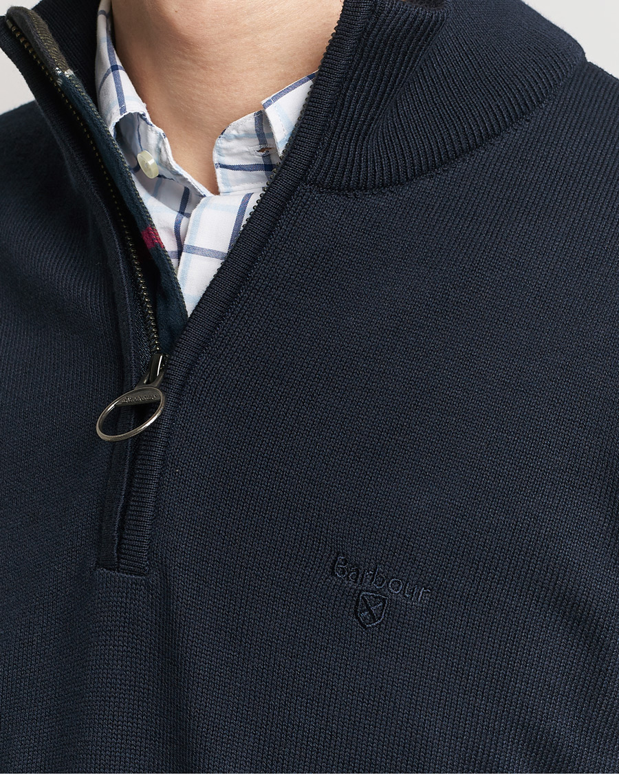 Mies | Puserot | Barbour Lifestyle | Cotton Half Zip Navy