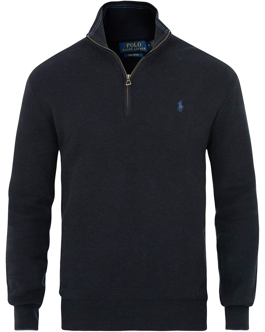 Mies | Puserot | Polo Ralph Lauren | Texture Half Zip Navy Heather