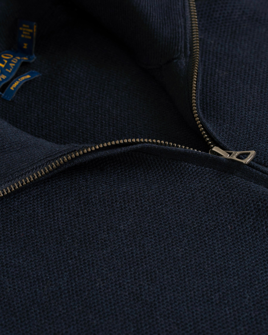 Mies | Puserot | Polo Ralph Lauren | Texture Half Zip Navy Heather